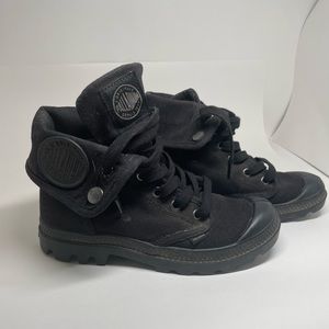 Palladium black high-top sneaker/boot hybrid